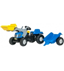 Детский педальный трактор Rolly Toys Kid New Holland T 23929